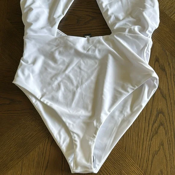 Beach Riot Rose Halter One-Piece Swimsuit, Size Large, $228